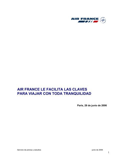 air france le facilita las claves para viajar con toda tranquilidad