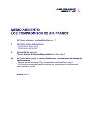 medio ambiente - Air France