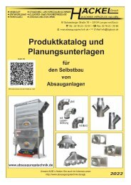 HÄCKEL GmbH Produktkatalog und Planungsunterlagen