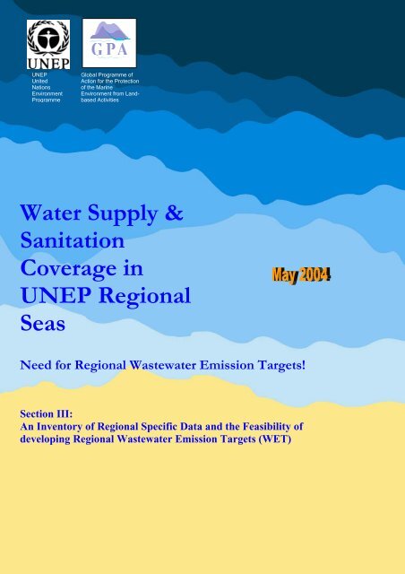 Water Supply & Sanitation Coverage in UNEP ... - Development