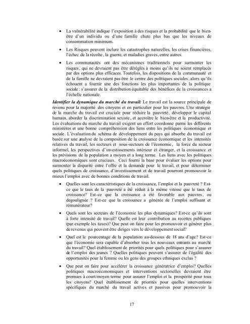 Note d'Orientation de la Politique Sociale - Development