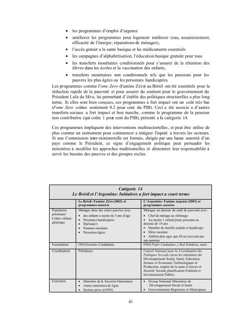 Note d'Orientation de la Politique Sociale - Development