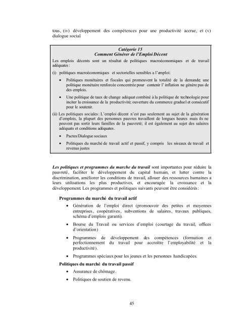 Note d'Orientation de la Politique Sociale - Development