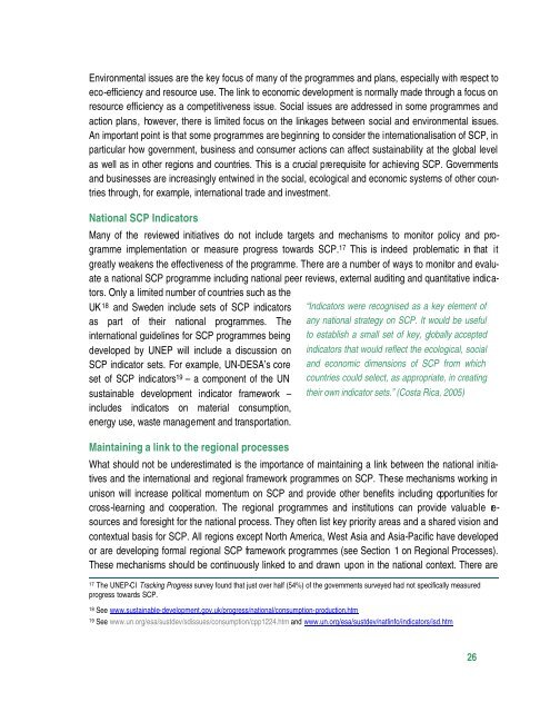 National SCP Programmes and Action Plans - Development