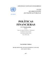 POLÍTICAS FINANCIERAS - Development - ONU