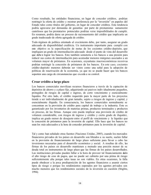 POLÍTICAS FINANCIERAS - Development - ONU