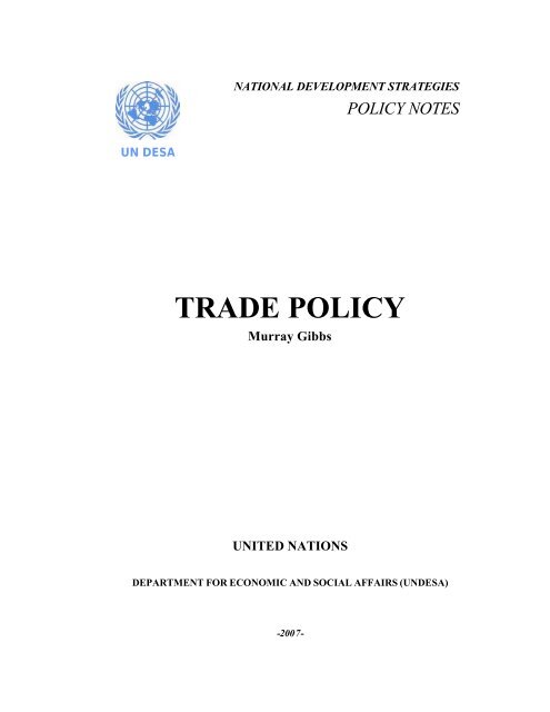 Trade Policy Note Final-rev08 - Development