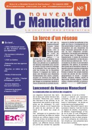 Le Nouveau Manuchard - Ecole de la 2Ã¨me Chance