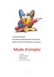 Mode d'emploi - L'esprit Livre