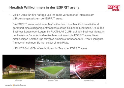 Ihre Loge in der ESPRIT arena