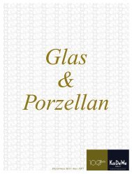 Glas Porzellan - KaDeWe