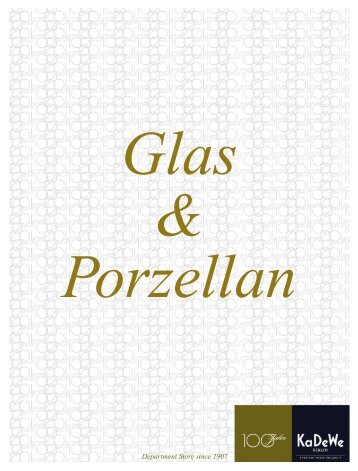 Glas Porzellan - KaDeWe