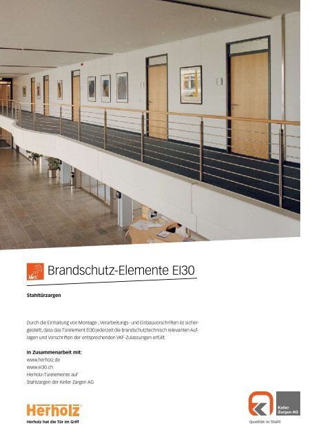 Brandschutz-Elemente EI30 - Herholz.ch