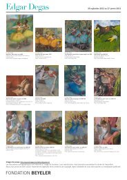 Images de presse PDF (4.3 MB) - Home | Fondation Beyeler