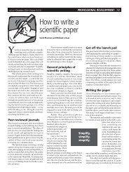 How to write a scientific paper