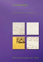 Katalog Auktion 9: Autographen (PDF, niedrige Auflösung, 3.5 MB)