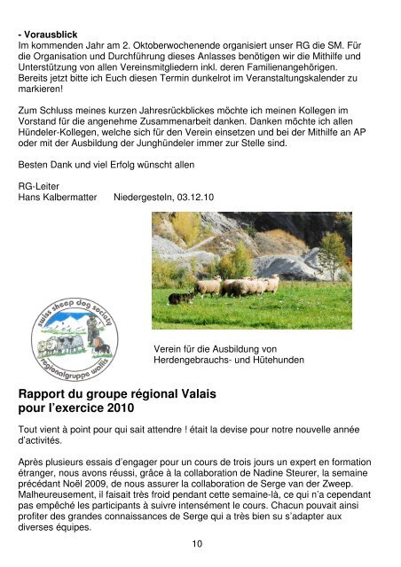Kurier 3/2010_2011 - Swiss sheep dog society