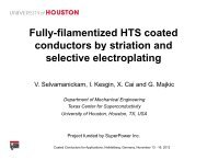 Fully-filamentized HTS coated conductors by striation ... - SuperPower