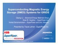 Superconducting Magnetic Energy Storage (SMES ... - SuperPower