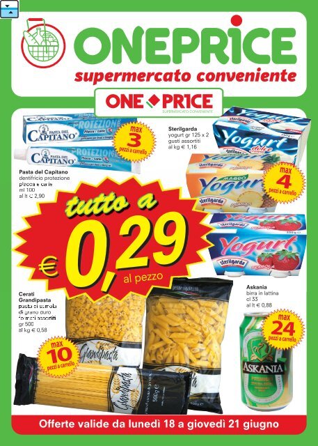 1Price 30x42 Volantino B - SuperPrezzi.Roma