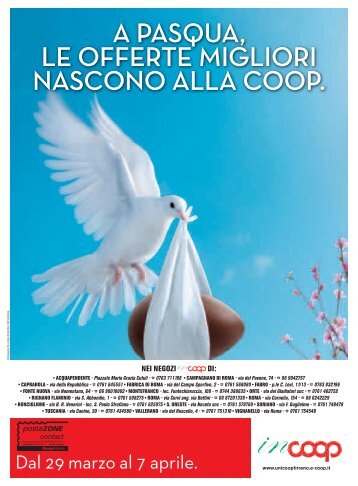 a pasqua, le offerte migliori nascono alla coop. - SuperPrezzi.Roma