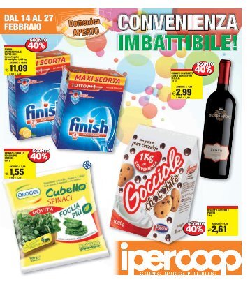 DAL 14 AL 27 FEBBRAIO 2,99 40 11,09 40 1,55 ... - Unicoop Tirreno