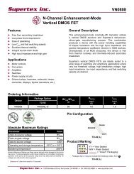 VN0808 N-Channel Enhancement-Mode Vertical DMOS ... - Supertex