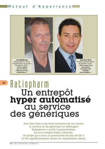 Ratiopharm - Supply Chain Magazine