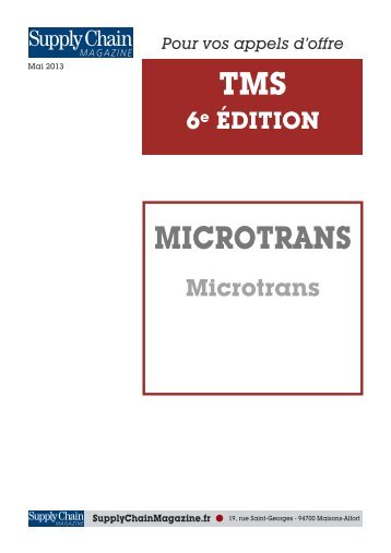 TMS MICROTRANS - Supply Chain Magazine