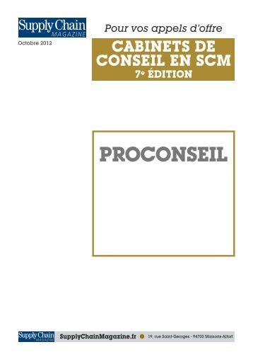 PROCONSEIL - Supply Chain Magazine