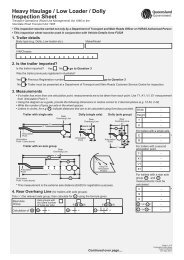 Heavy Haulage / Low Loader / Dolly Inspection Sheet