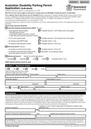 Australian Disability Parking Permit Application (Individual)