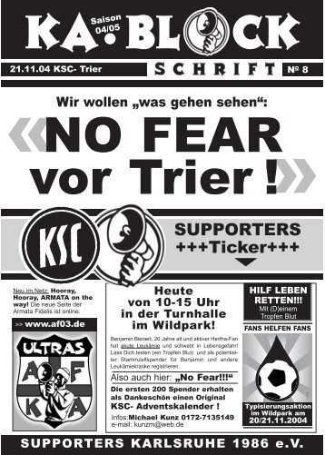 Jetzt downloaden! - Supporters Karlsruhe 1986 eV