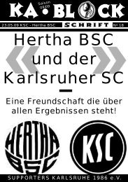 blockschrift 18 - Supporters Karlsruhe 1986 eV
