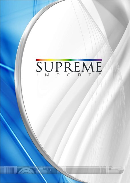 brochure NO LISTS - Supreme Imports