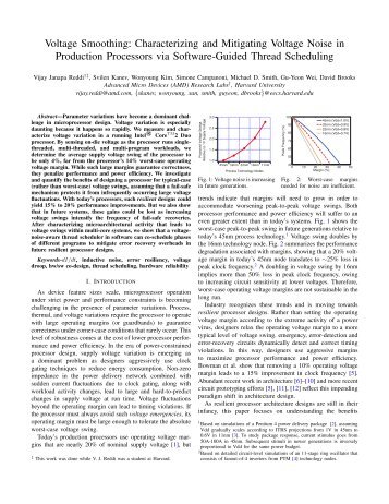 Voltage Smoothing: Characterizing and ... - Harvard University