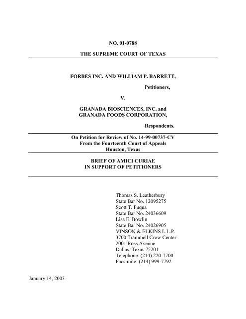 Amicus Curiae Brief, Austin American Statesman - Supreme Court of ...