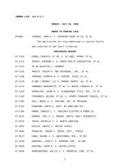 Miscellaneous Order - Supreme Court of the United States