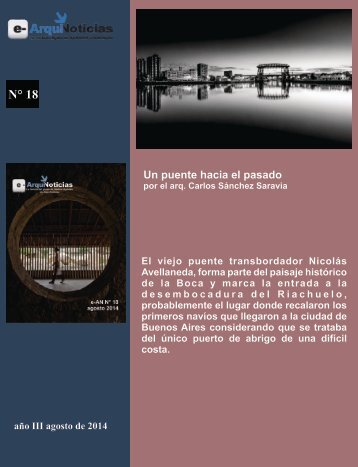 e-An N° 18 nota N° 10 Un puente hacia el pasado por el Arq. Carlos Sánchez Saravia