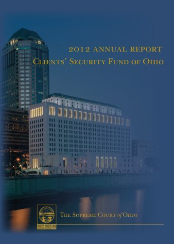 2012 annual report - Supreme Court - State of Ohio