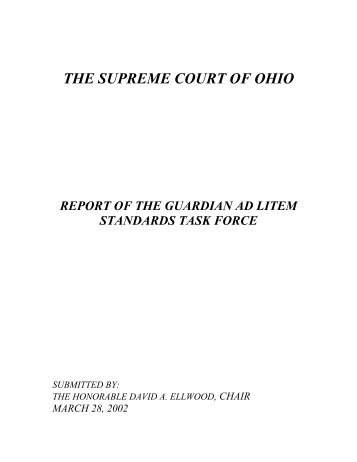 Report of the Guardian Ad Litem Standards Task ... - Supreme Court