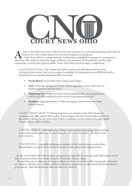ANNUAL REPORT - Supreme Court - State of Ohio