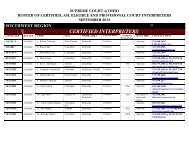 CERTIFIED INTERPRETERS - Supreme Court