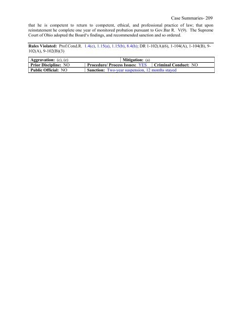 disciplinary handbook: volume v - Supreme Court - State of Ohio