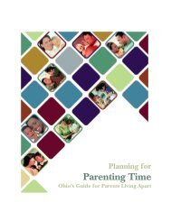 Planning for Parenting Time: Ohio's Guide for Parents Living Apart