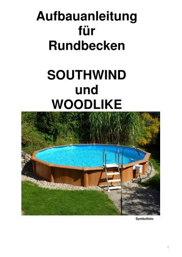 Aufbauanleitung für WOODLIKE Rundbecken - SURFERS ISLAND