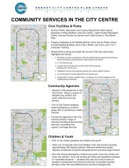 COMMUNITY SERVICES IN THE CITY CENTRE - City of Surrey