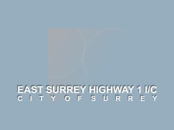 East Surrey Highway 1 I/C - City of Surrey