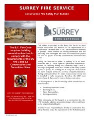 SURREY FIRE SERVICE - City of Surrey