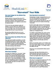 "Sun-smart" Your Kids - HealthLink BC File #26 - Printer-friendly ...
